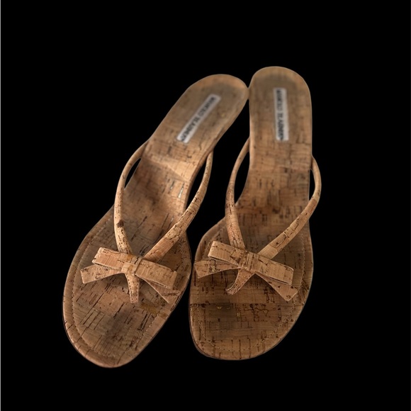 Cork Manolo Blahniks - Picture 2 of 4